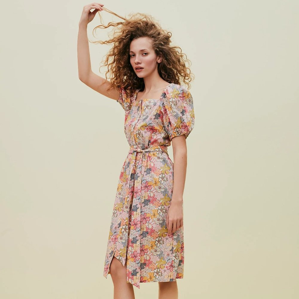 Cottage dress in Liberty® Mauvey floral